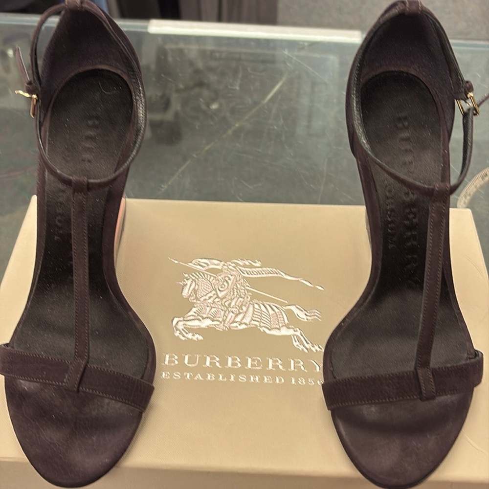 Burberry Suede Sandals